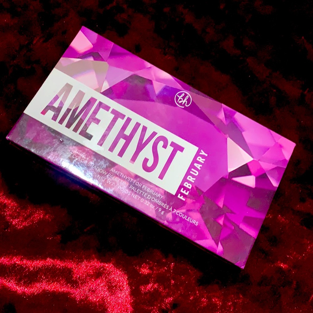 BH Cosmetics Amethyst Birthstone Eyeshadow & Glitter Palette, Discontinued!